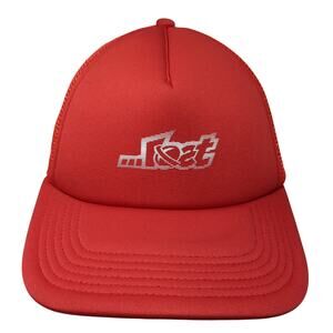 Lost Pro-Formance Snapback Trucker Hat Red One Size Adjustable Mesh Back Poly